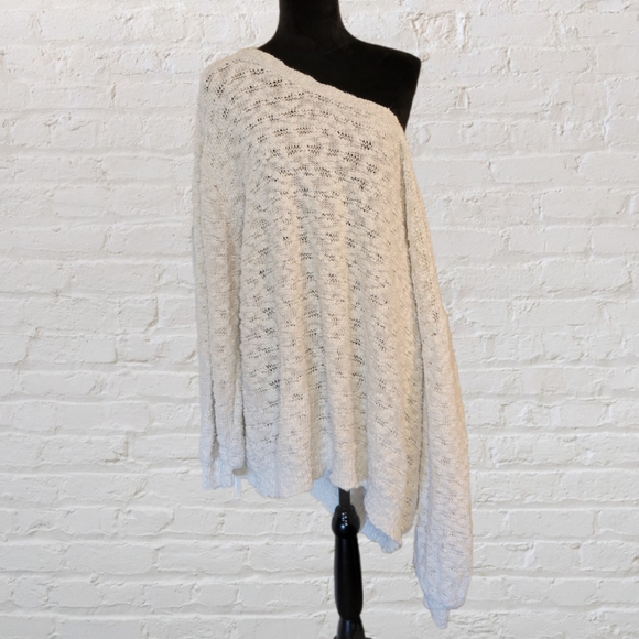 Embossed for Lane Bryant Sweaters - Oversized Off Shoulder Sweater